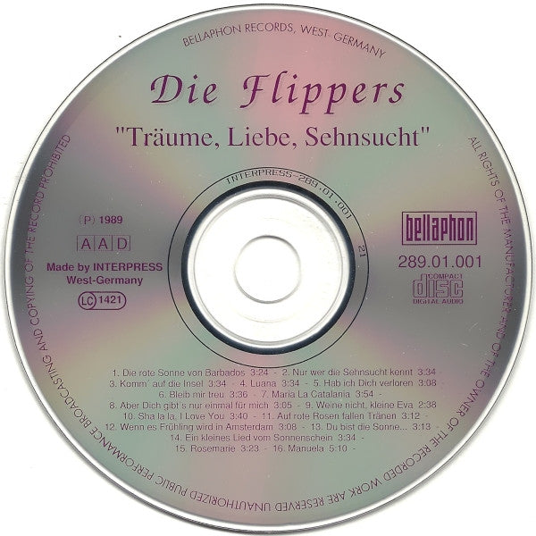 Die Flippers : Träume · Liebe · Sehnsucht (CD, Comp)