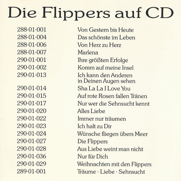 Die Flippers : Träume · Liebe · Sehnsucht (CD, Comp)