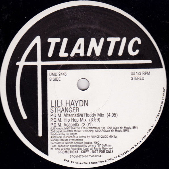 Lili Haydn : Stranger (2x12", Promo)