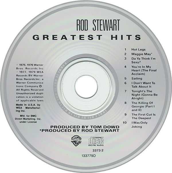 Rod Stewart : Greatest Hits (CD, Comp, Club, RE, BMG)