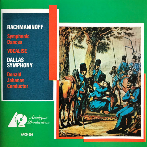 Rachmaninoff*, Dallas Symphony*, Donald Johanos : Symphonic Dances / Vocalise (CD, RE)