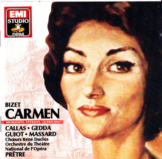 Bizet* - Callas* •  Gedda* •  Guiot* •  Massard* •  Chœurs René Duclos* •  Orchestre Du Théâtre National De L'Opéra De Paris* •  Prêtre* : Carmen Highlights / Extraits / Querschnitt (CD, Album, RE, RM)