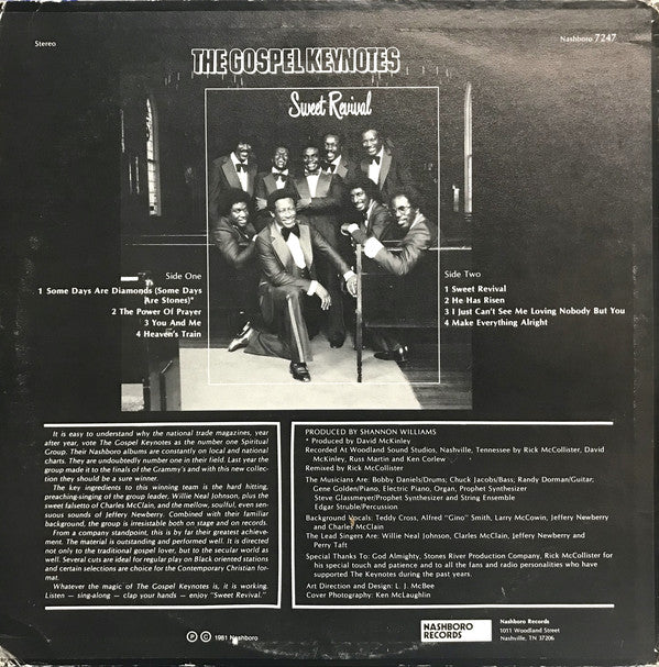 Willie Neal Johnson And The Gospel Keynotes : Sweet Revival (LP)