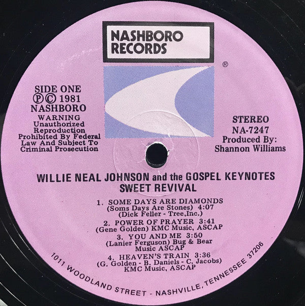 Willie Neal Johnson And The Gospel Keynotes : Sweet Revival (LP)