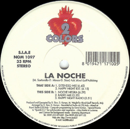 2 Colors : La Noche (12")