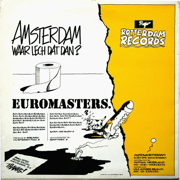 Euromasters : Amsterdam Waar Lech Dat Dan? (12", Ltd)