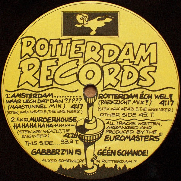 Euromasters : Amsterdam Waar Lech Dat Dan? (12", Ltd)