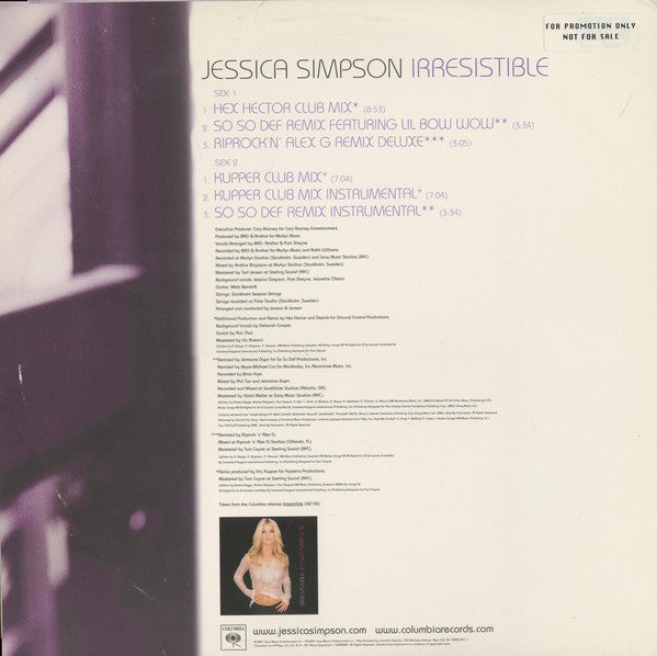 Jessica Simpson : Irresistible (12")