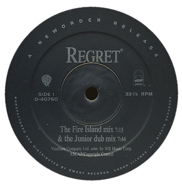 NewOrder* : Regret (12")
