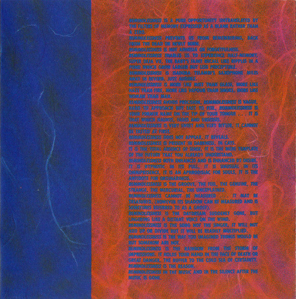 Steve Kilbey : Remindlessness (CD, Album)