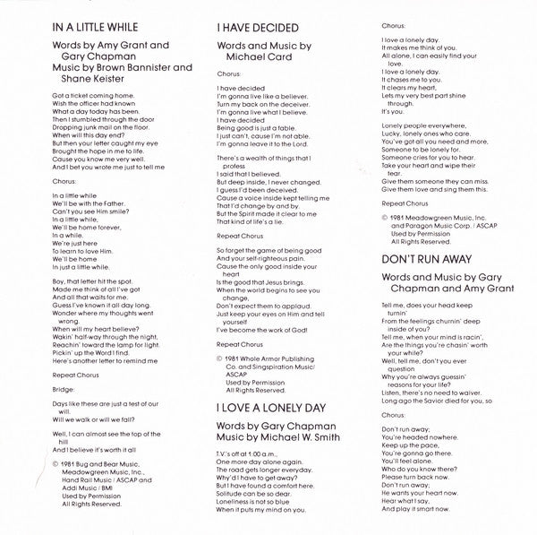 Amy Grant : Age To Age (CD, Album, RE)