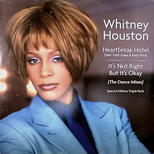 Whitney Houston Feat. Faith Evans  &  Kelly Price : Heartbreak Hotel / It's Not Right But It's Okay (The Dance Mixes) (3x12", S/Edition)