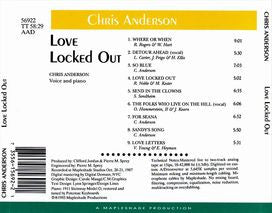 Chris Anderson (5) : Love Locked Out (CD, Album)