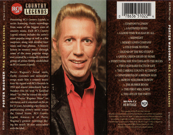 Porter Wagoner : RCA Country Legends (CD, Album, Comp)