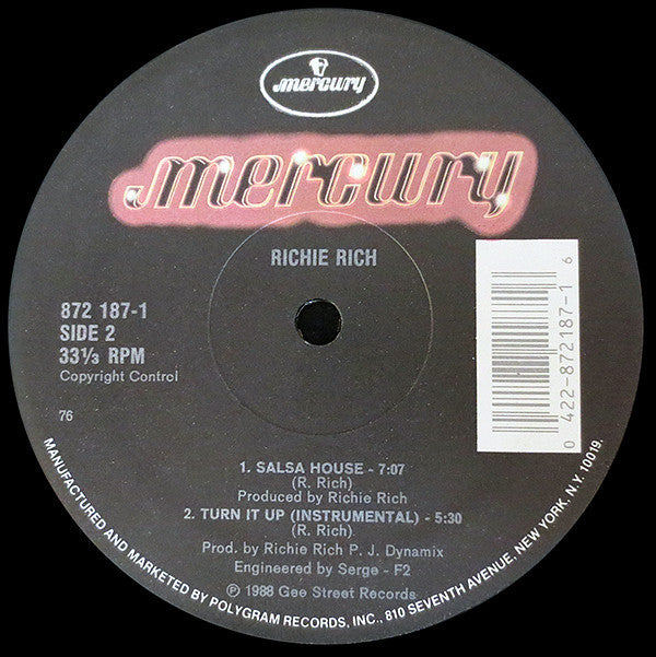 Richie Rich : Turn It Up (12", 76)