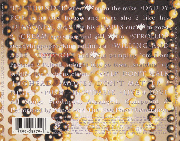 Prince & The New Power Generation : Diamonds And Pearls (CD, Album, All)