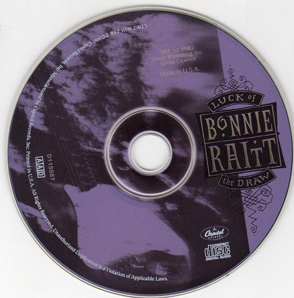 Bonnie Raitt : Luck Of The Draw (CD, Album, Club)