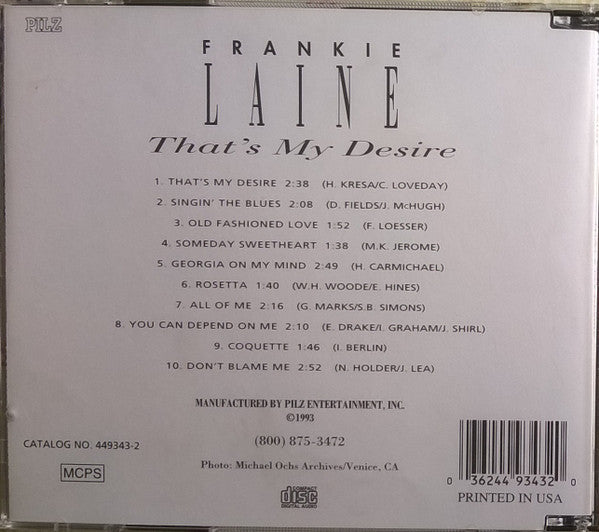 Frankie Laine : That's My Desire (CD, Comp, RM)