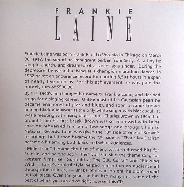 Frankie Laine : That's My Desire (CD, Comp, RM)