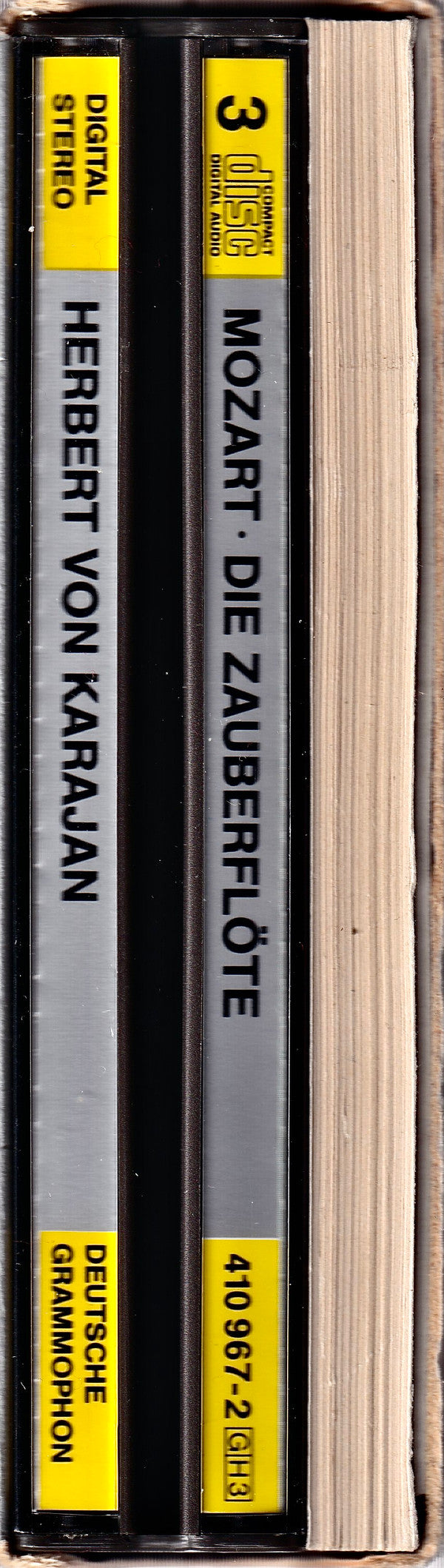 Mozart*, Karajan*, Edith Mathis, Karin Ott, Janet Perry, Anna Tomowa-Sintow, Agnes Baltsa, Hanna Schwarz, Francisco Araiza, Gottfried Hornik, José van Dam, Chor der Deutschen Oper Berlin, Berliner Philharmoniker, Karajan* : Die Zauberflöte  = The Magic Flute = La Flûte Enchantée = Il Flauto Magico (3xCD, Album, Pol + Box, Sli)