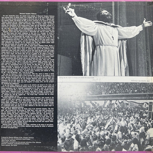 Reverend Cleophus Robinson : The Righteous Shall Win (LP, Album)