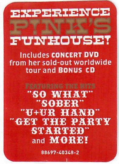 P!NK : Funhouse Tour - Live In Australia (CD + DVD-V, Multichannel, NTSC)