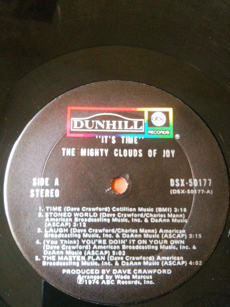 The Mighty Clouds Of Joy : It's Time (LP, Album, Ter)