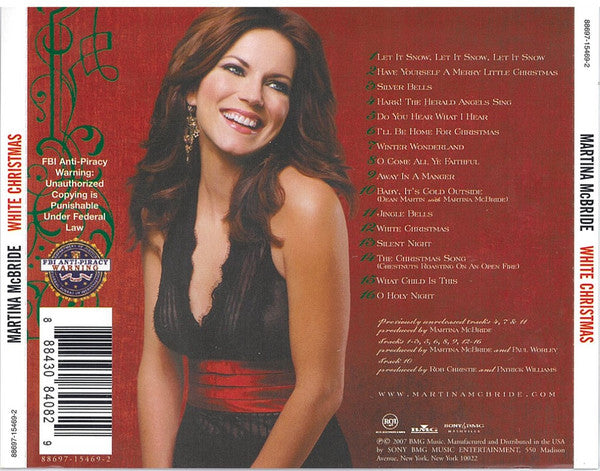 Martina McBride : White Christmas (CD, Album, RE)