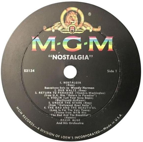 David Rose And His Orchestra* : Nostalgia (LP, Album, RP)