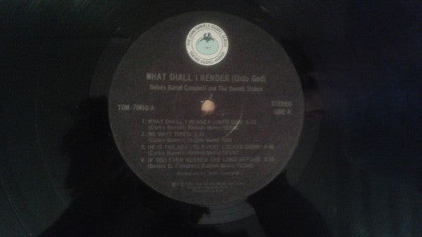The Barrett Sisters : What Shall I Render (Unto God) (LP, Album)