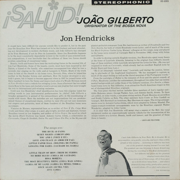 Jon Hendricks : ¡Salud! João Gilberto (LP, Album)