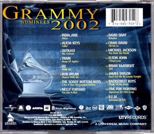 Various : 2002 Grammy Nominees (CD, Comp)