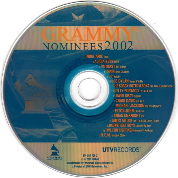 Various : 2002 Grammy Nominees (CD, Comp)