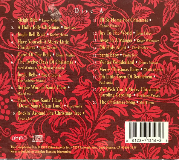 Various : Rhino Presents: Home For Christmas  (2xCD, Comp, Mono)
