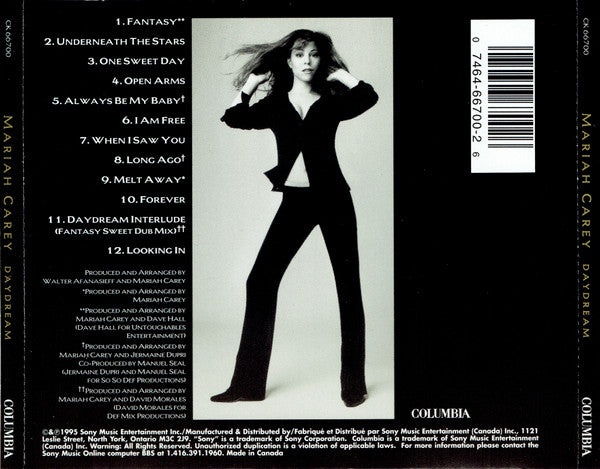 Mariah Carey : Daydream (CD, Album)