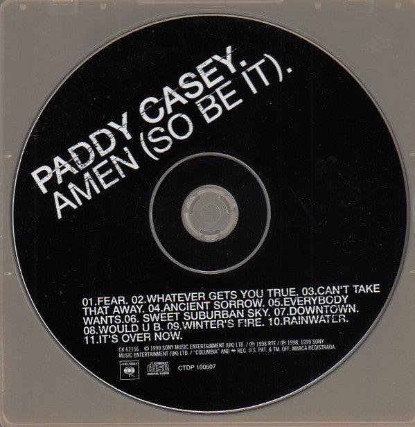 Paddy Casey : Amen (So Be It) (CD, Album)