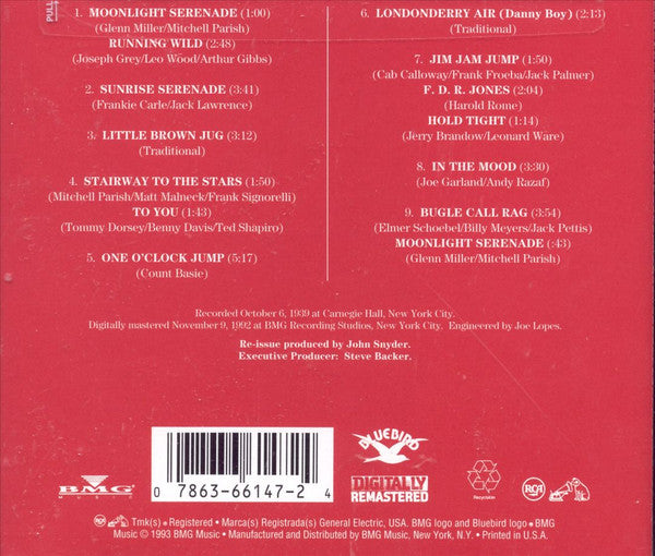 Glenn Miller : The Carnegie Hall Concert (CD, Album, RE, RM)