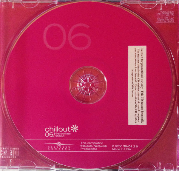 Various : Chillout 06/The Ultimate Chillout (CD, Comp, Promo)