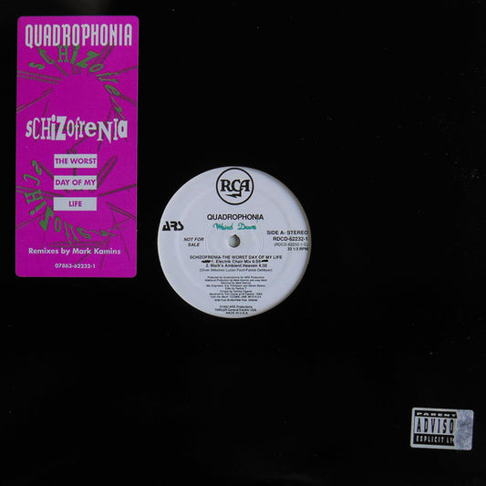 Quadrophonia : Schizofrenia - The Worst Day Of My Life (12", Maxi, Promo)