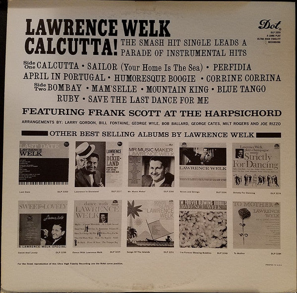 Lawrence Welk : Calcutta! (LP, Mono)