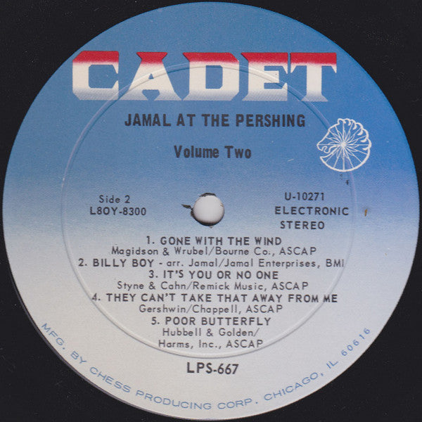 Ahmad Jamal Trio : Jamal At The Pershing Volume Two (LP, Album, RE)