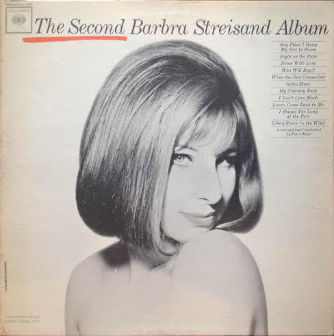 Barbra Streisand : The Second Barbra Streisand Album (LP, Album, Mono)