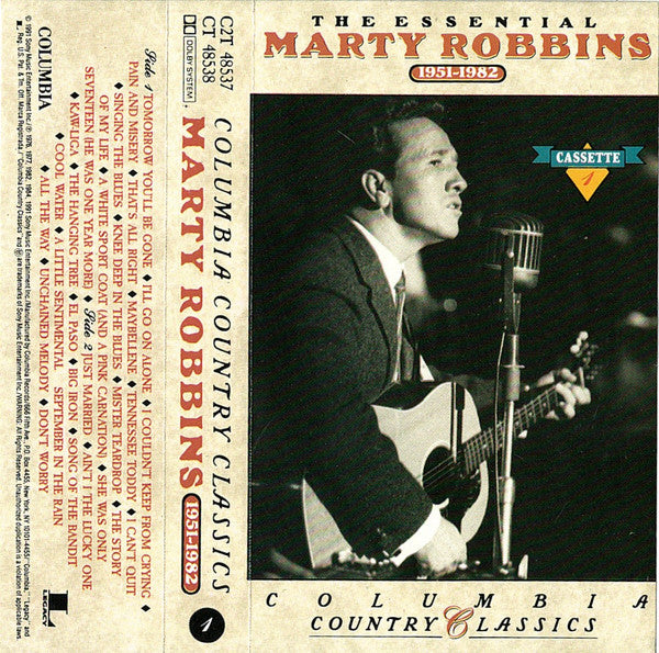 Marty Robbins : The Essential Marty Robbins 1951-1982 (2xCass, Comp, Mono, RM + Box)