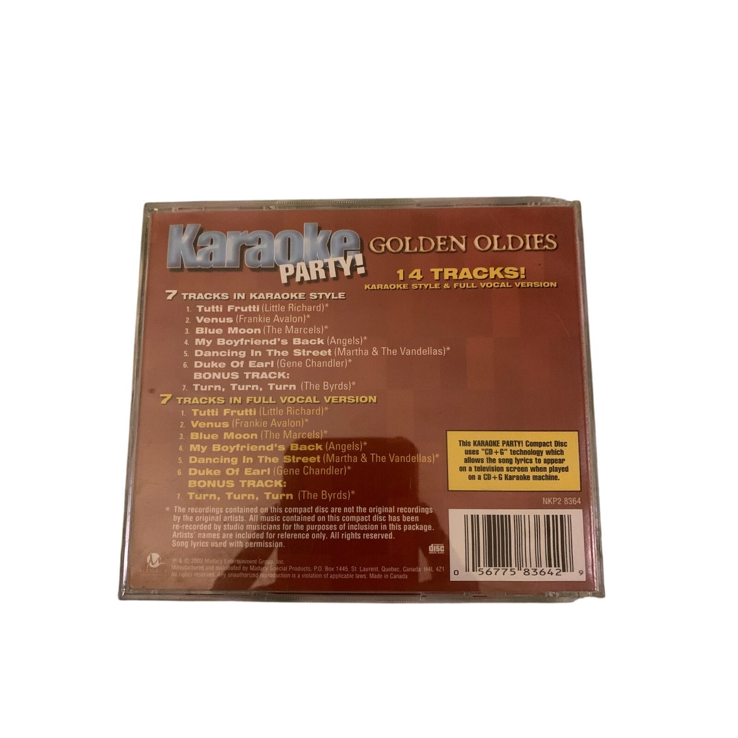 Karaoke Party! - Golden Oldies (Karaoke CDG)