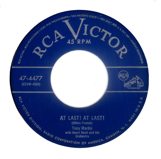 Tony Martin (3) : At Last! At Last!! (7")