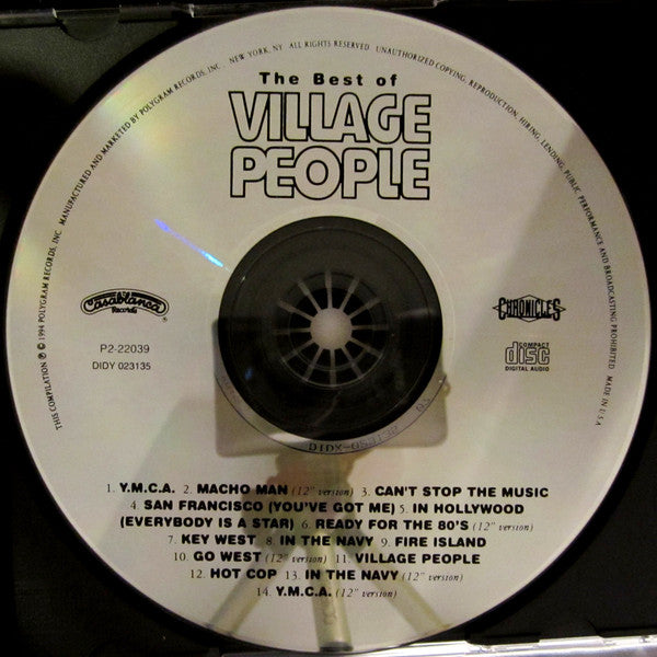 Village People : The Best Of Village People (CD, Comp, Club, RE, RM, CRC)