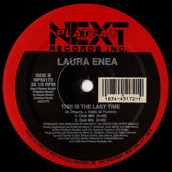 Laura Enea : This Is The Last Time (12")