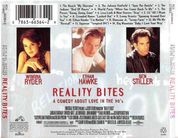 Various : Reality Bites (Original Motion Picture Soundtrack) (CD, Comp)
