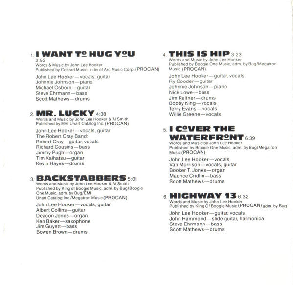 John Lee Hooker : Mr. Lucky (CD, Album)