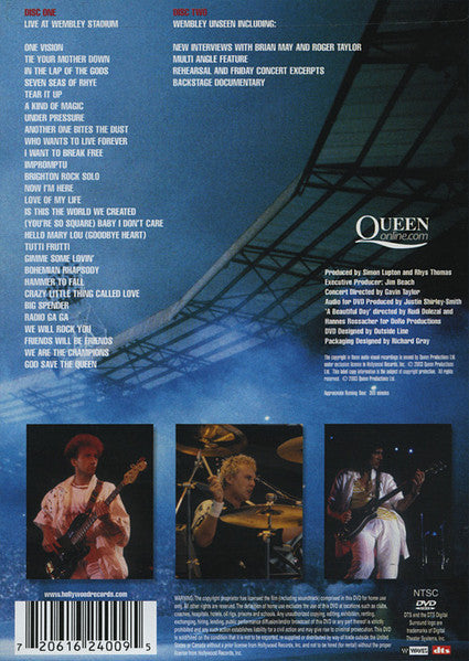 Queen : Live At Wembley Stadium (2xDVD-V, RE, NTSC)